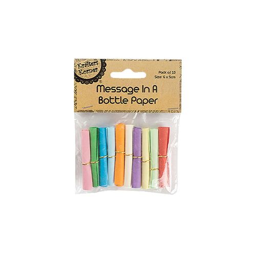 Message In A Bottle Paper Pk10