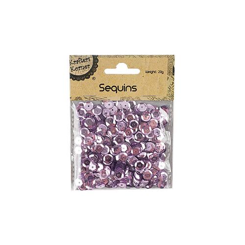 Sequin 20g Lime Pink Round Laser