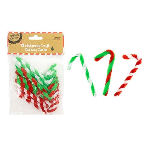 Xmas Craft Candy Cane 24 Pack