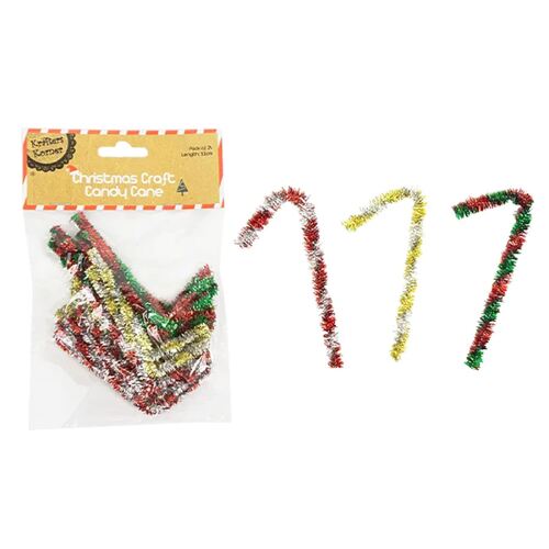Xmas Craft Candy Cane 24 Pack
