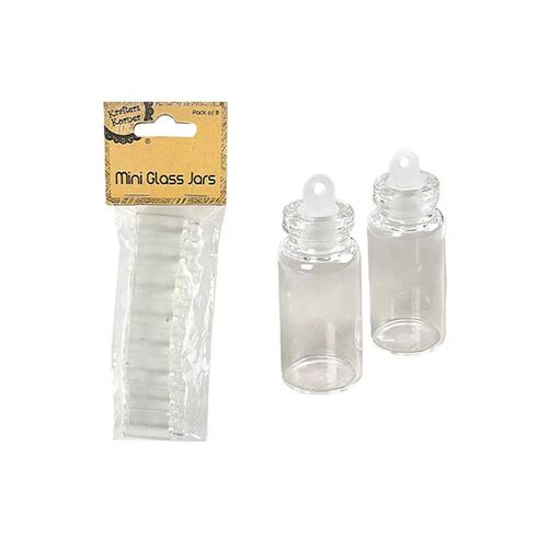 Mini Glass Jars W Stopper 8 Pack