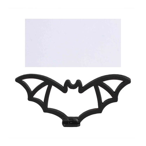 Deadly Soiree Metal Black Bat Place Card Holder 4 Pack