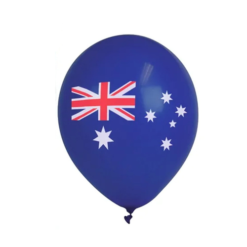 Aussie 10 Printed Balloons 