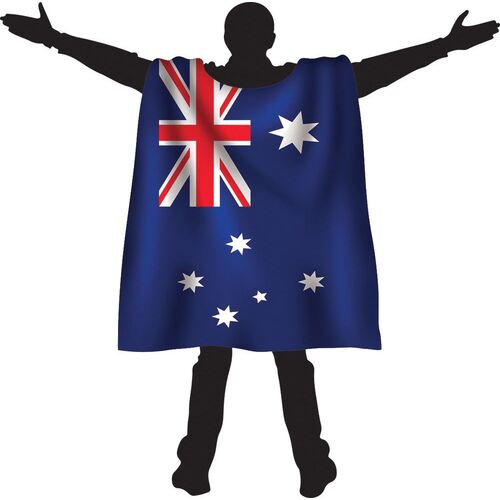 Australia Day Cape Flag Adult