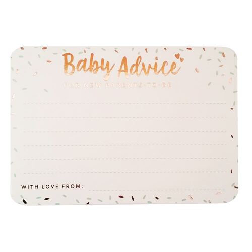 Baby Advice Card 20 Pack