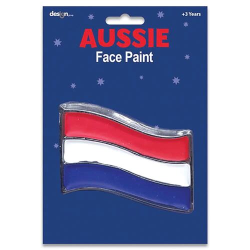 Australia Day Flag Face Paint
