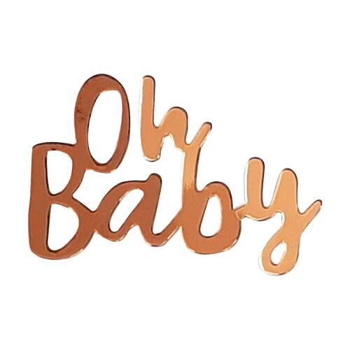 Oh Baby Rose Gold Jumbo Scatters 30 Pack