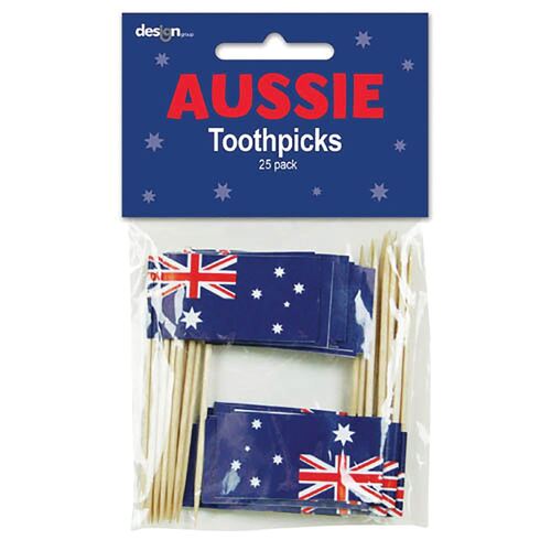 Australia Day Toothpicks 25 Pack