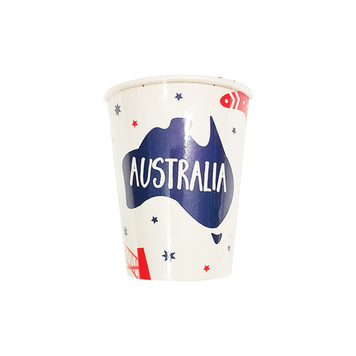 Aussie Paper Cups 6 Pack 250mls