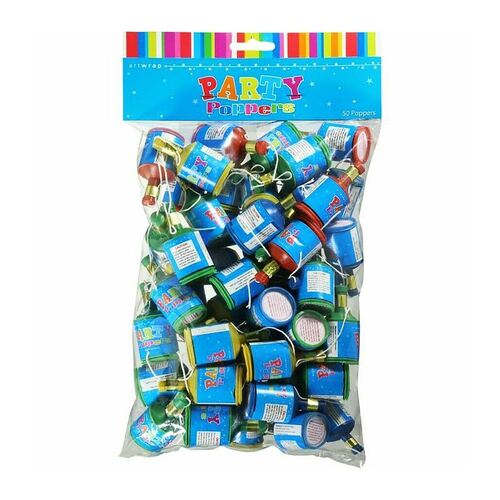  Party Popper 50 Pack