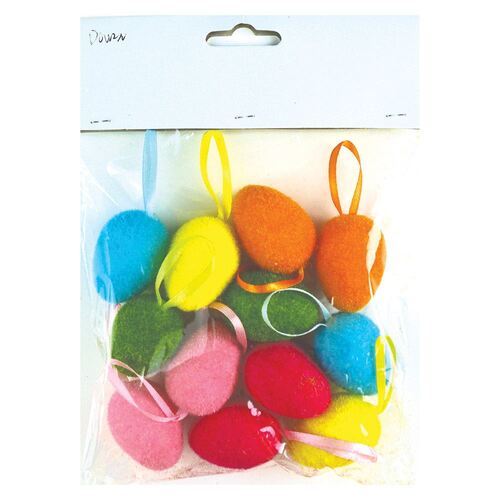 Easter Egg Small Hanging Decoration 12 Pack