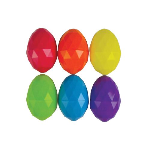 Easter Egg Plastic Hexagonal Design 8 Pack