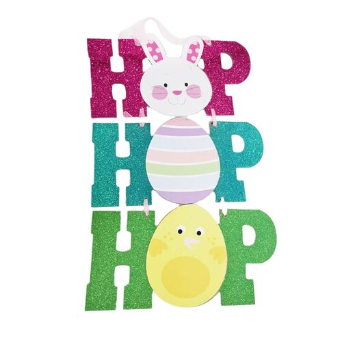Easter Hanging Sign Hop Hop Hop