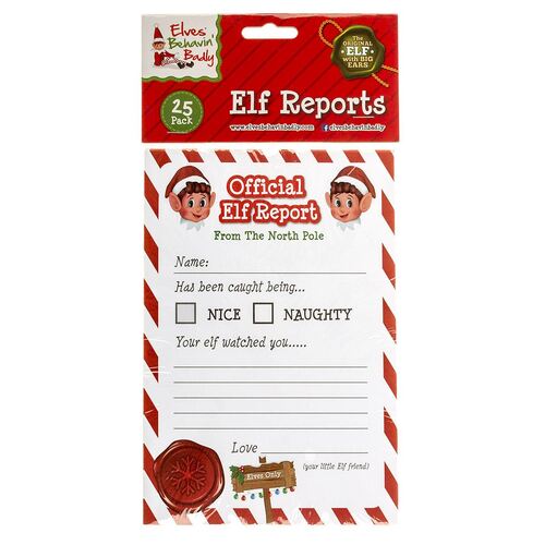 Elves Behaving Badly Elf Reports 25 Pack