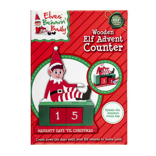 Elves Behaving Badly Countdown Advent MDF