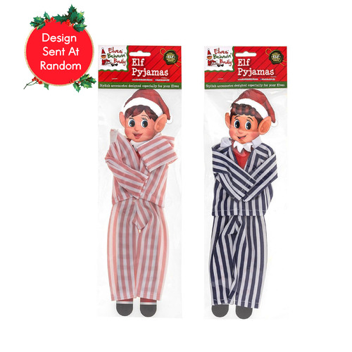 Elves Behaving Badly Striped Pyjamas for Elf