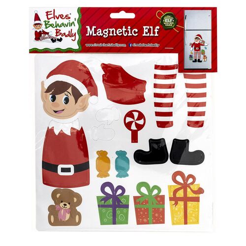 Elves Behaving Badly Elf Printed Magnetic Sheets Set