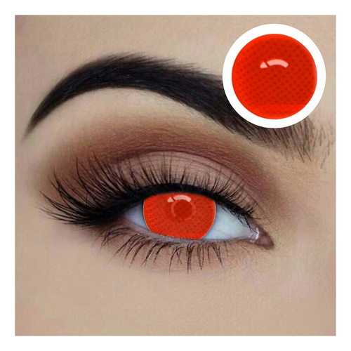 Starry Eyed Yearly Lenses - Red Mesh