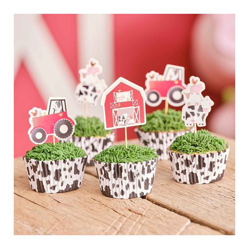 Farm Friends Cake Cupcake Toppers 12 Pack