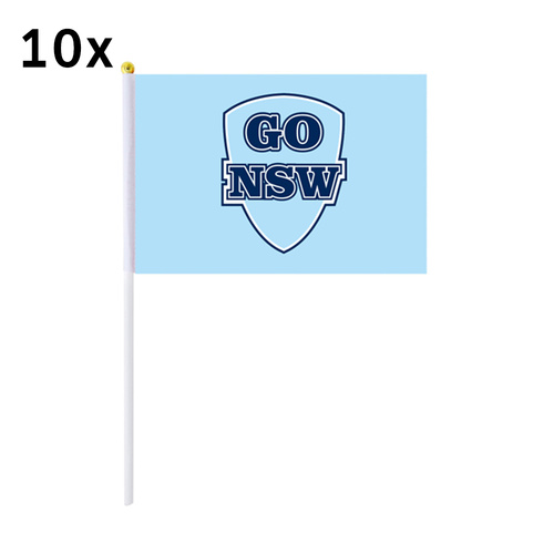 NSW Hand Flags 10 Pack
