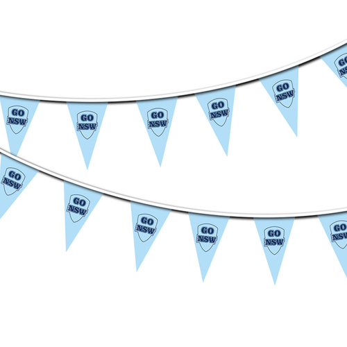 12 Pc NSW Triangle Flag Buntings 