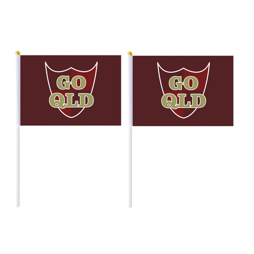 QLD Hand Flag 2 Pack