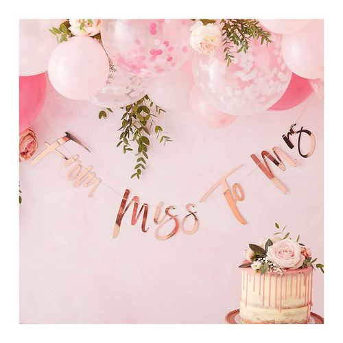 Floral Hen Party Bunting From Miss To Mrs