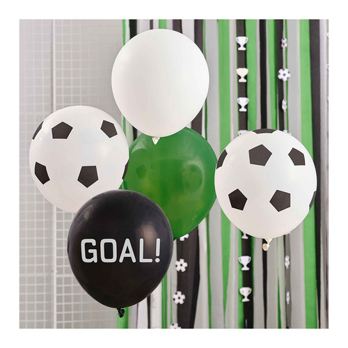 Kick Off Party Football Balloon Bundle 5 Pack