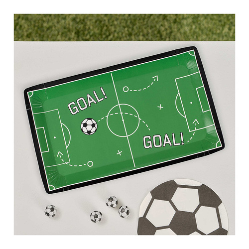 Kick Off Party Football Pitch Paper Plates NPC 8 Pack