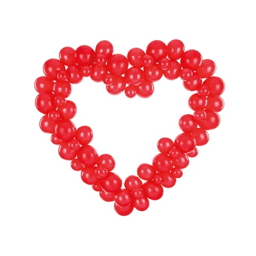 Balloon Frame Heart Red