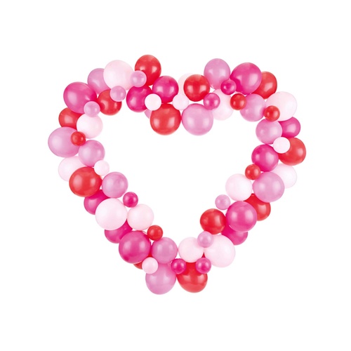 Balloon Frame Heart Pink