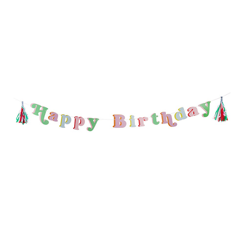 Bright Banquet Bright Banquet 'Happy Birthday' Card Banner 2m