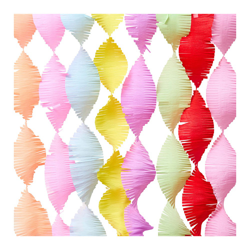 Bright Banquet Crepe Streamers 8 Pack