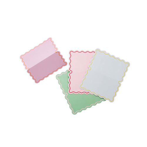 Bright Banquet Wavey Edge Place Cards 8 Pack