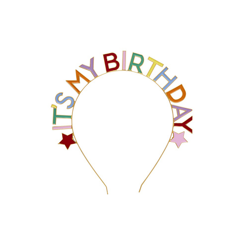 Bright Banquet 'It's My Birthday' Metal Headband