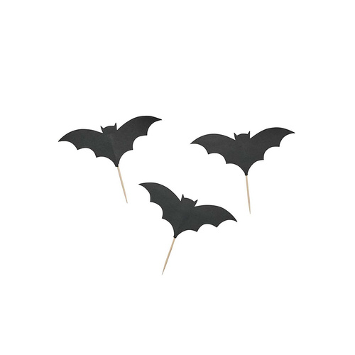 Creepy Chic Bat Cupcake Topper 12 Pack