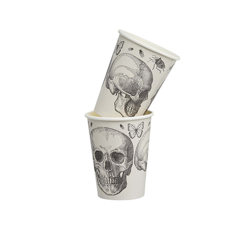 Creepy Chic Skull Paper Cup 266ml 8 Pack