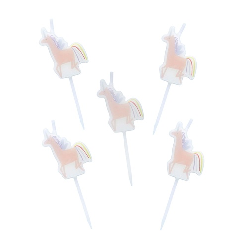 Enchanted Unicorn Candles 5 Pack