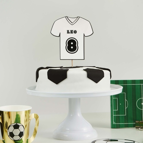 It's a Goal Football Shirt Customisable Cake Topper