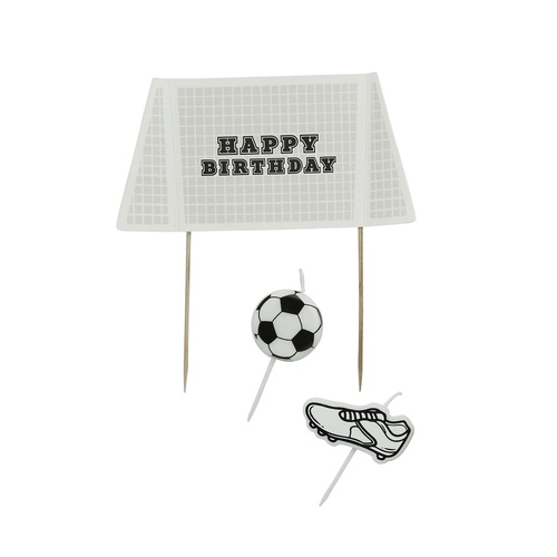 It's a Goal Goal Cake Topper & Candle Set