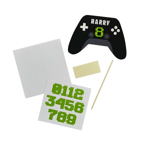 Game on! Controller Card Cake Topper