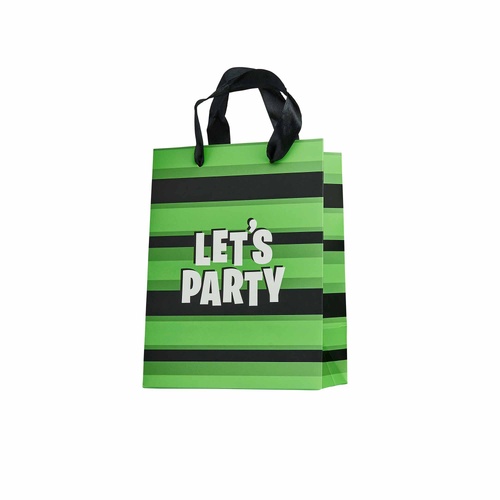 General Party Striped 'Lets Party' Party Bags 5 Pack