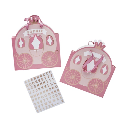 Little Princess Carriage Customisable Party Bags 4 Pack