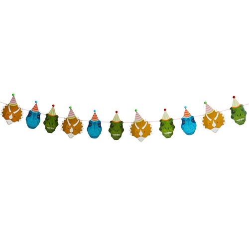 Party Dinosaurs Party Dinosaur Card Garland 4m