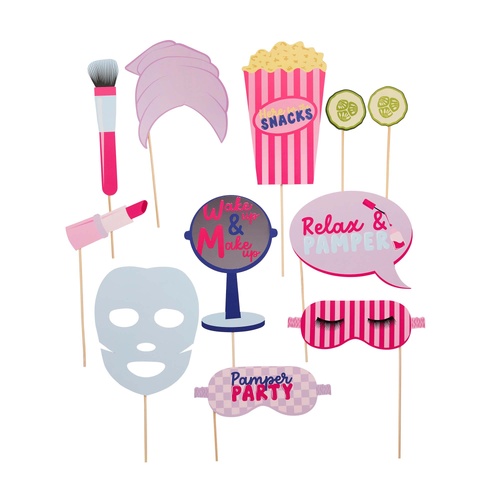 Pamper Party Photo Props 10 Pack