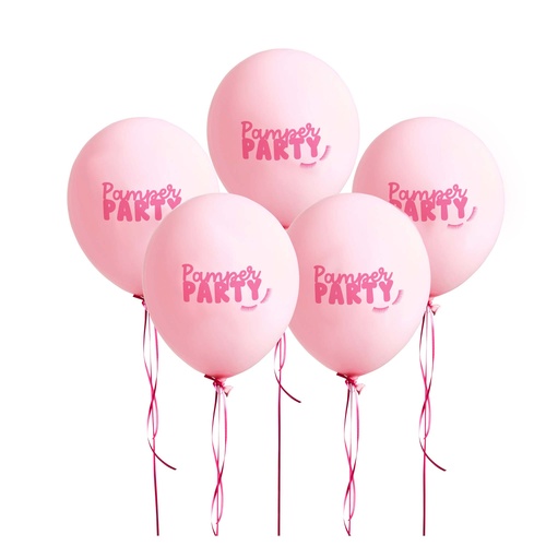 30cm Pamper Party Latex Balloons 5 Pack