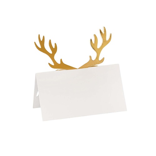 Cosy Christmas Antler Place Cards 10 Pack