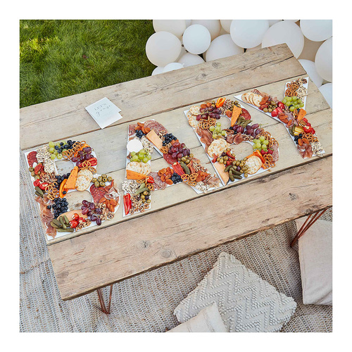 Hello Baby Grazing Board Baby White 4 Pack