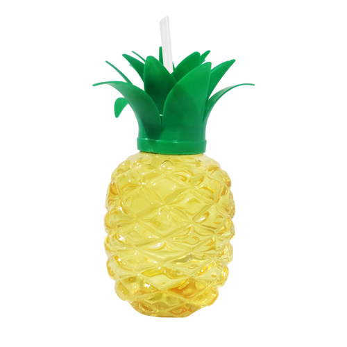 Pineapple Drinking Cup with Straw
