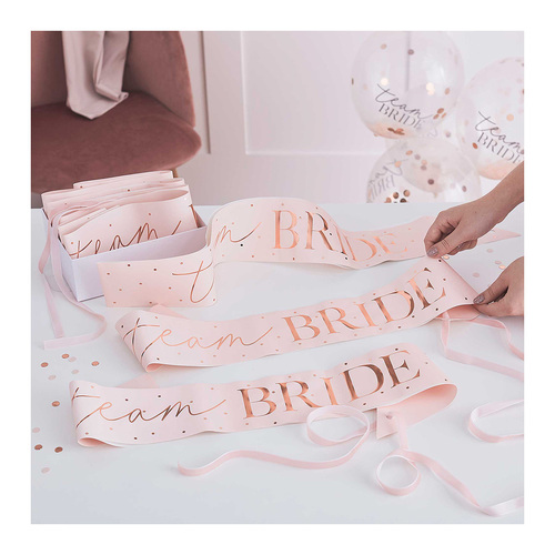 Hen Party Team Bride Sashes 6 Pack